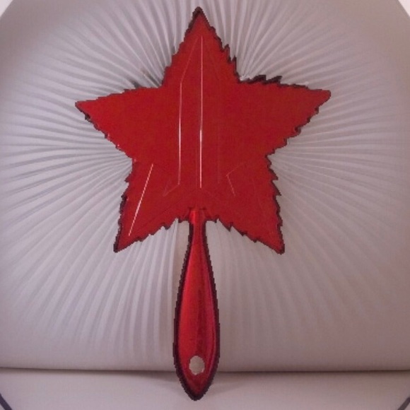Jeffree Star red chrome leaf hand held mirror NEW in box, w/proof of purchase - Picture 13 of 13